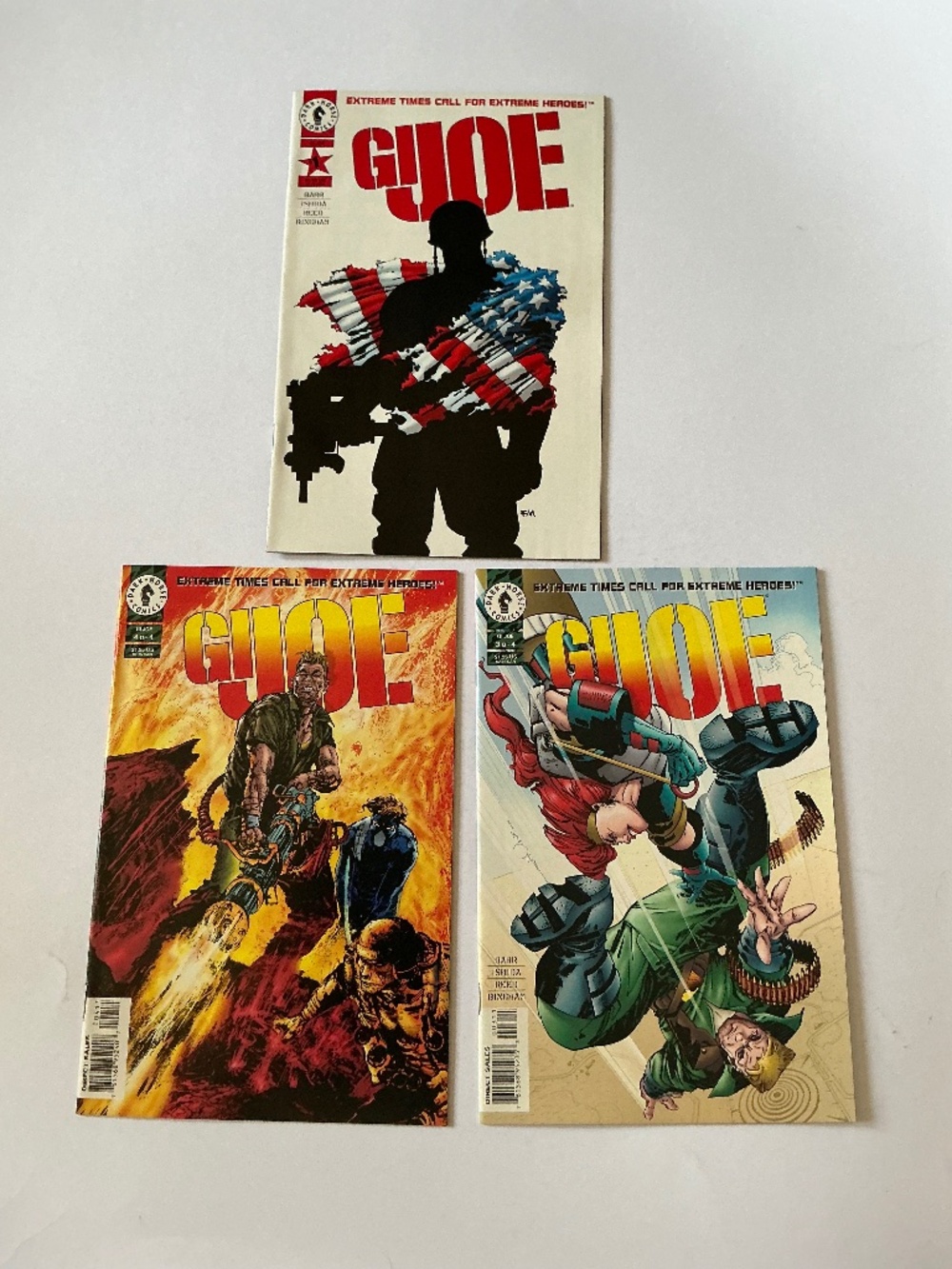 Dark Horse Comics G.I. Joe 1995 series - issues 1,3,4